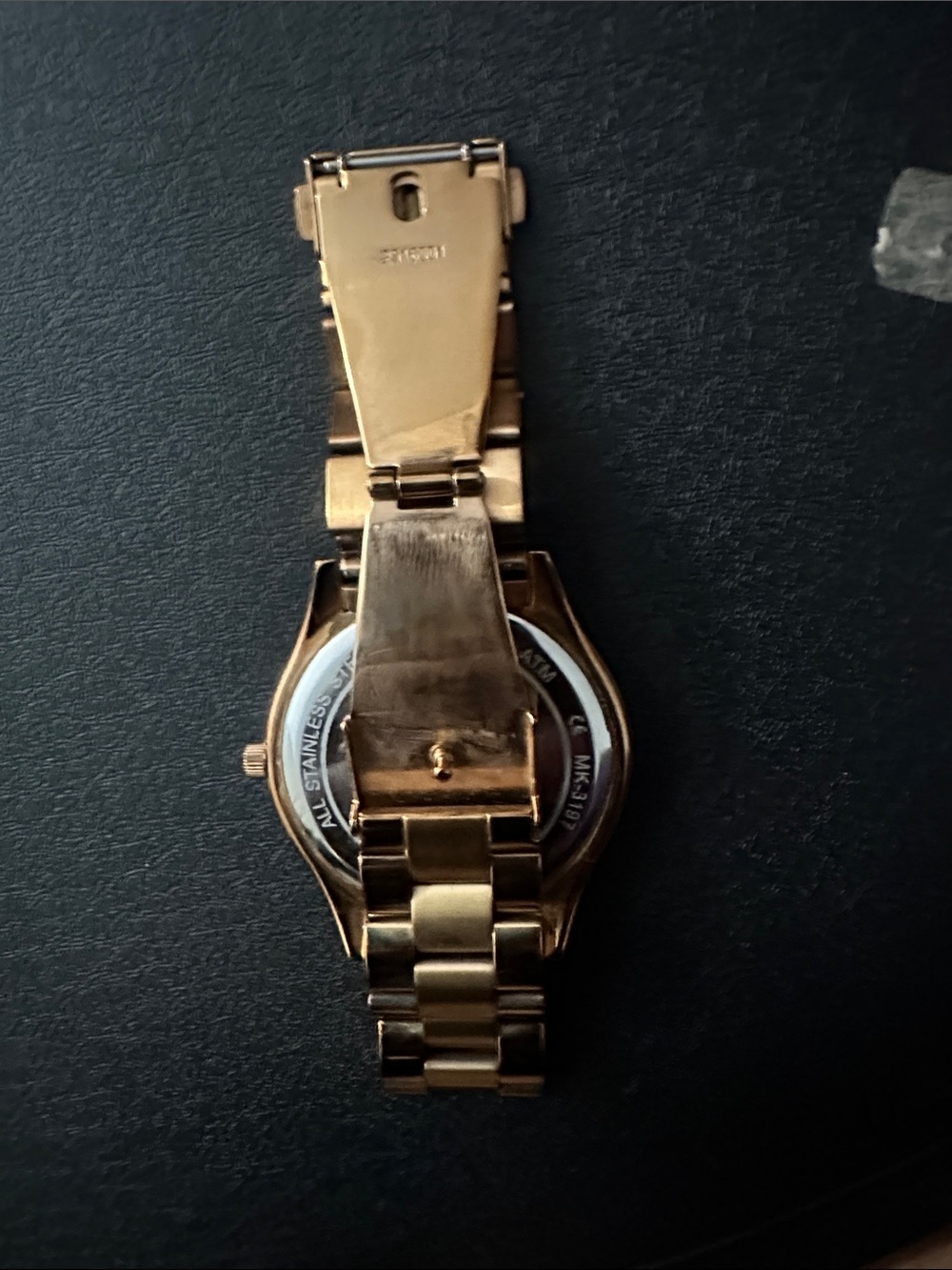 Michael Kors Rose Gold-Tone Link Bracelet Watch - Picture 5 of 6